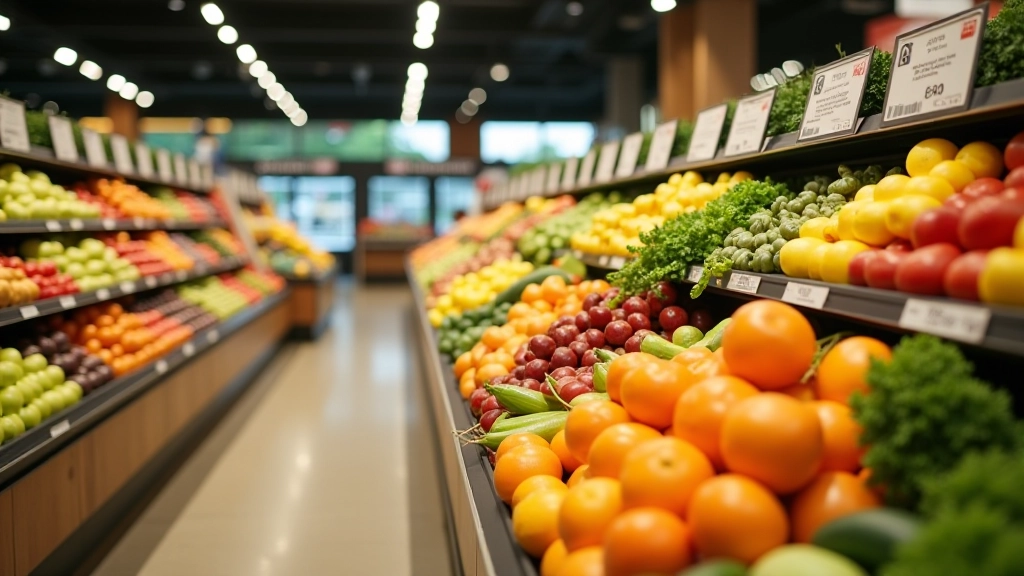 Preistrends bei verschiedenen Lebensmitteln über mehrere Monate hinweg, dargestellt in einem detaillierten Liniendiagramm